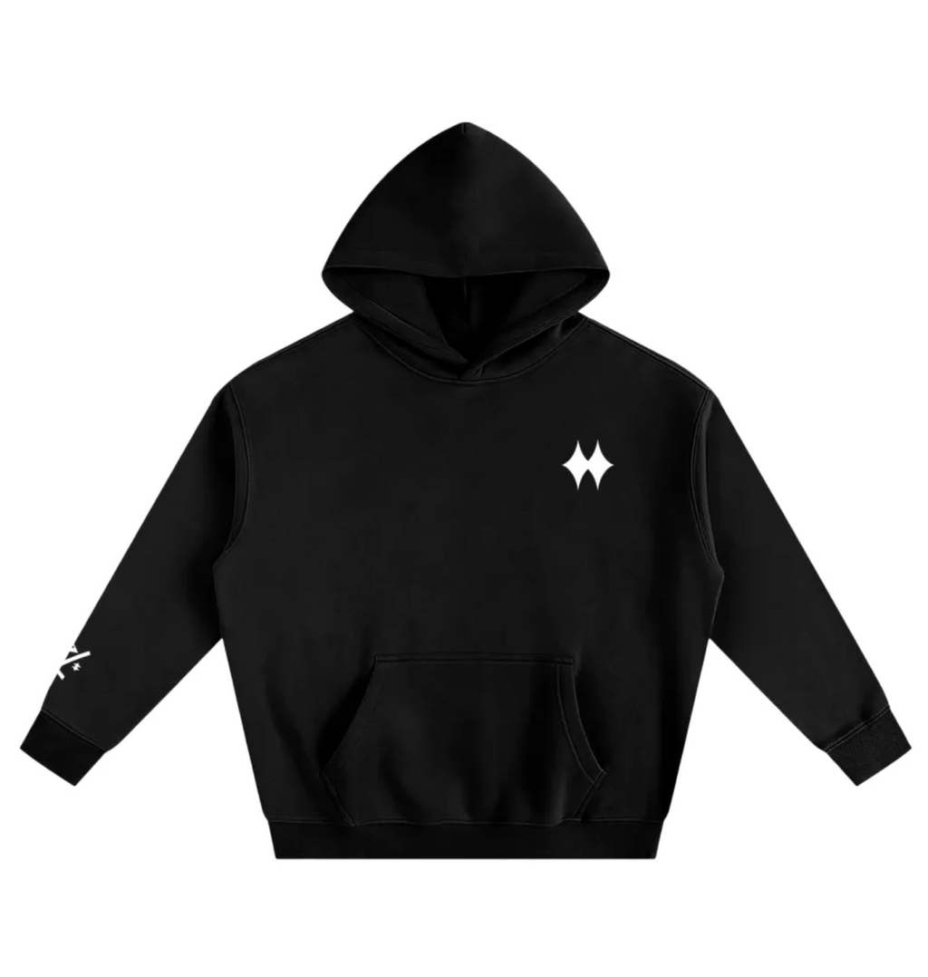 Avria - Black Essential Hoodie